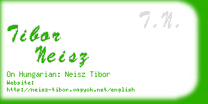 tibor neisz business card